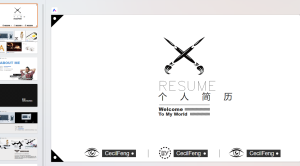 ppt个人简历模板6