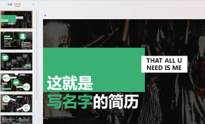 ppt个人简历模板3