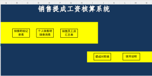 销售提成工资核算系统