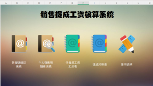 销售提成工资核算系统按金额